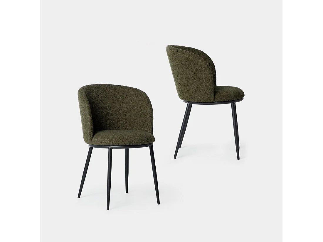 Packs 2 sillas Verde oscuro 51 x 80 cm