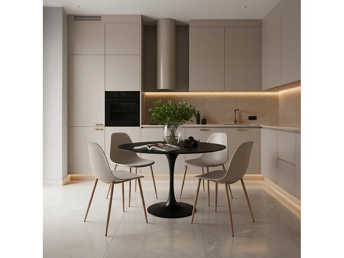 Packs 6 sillas Beige 45 x 80 cm