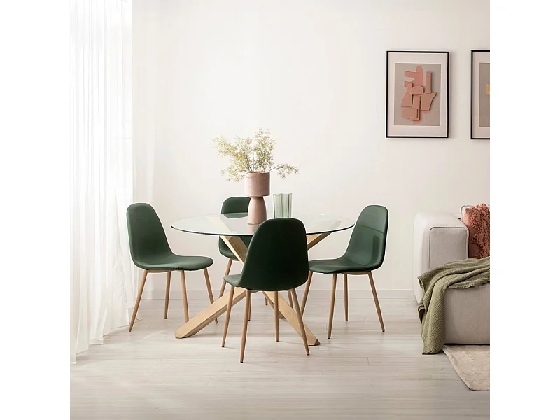 Packs 4 sillas Verde 44 x 84 cm