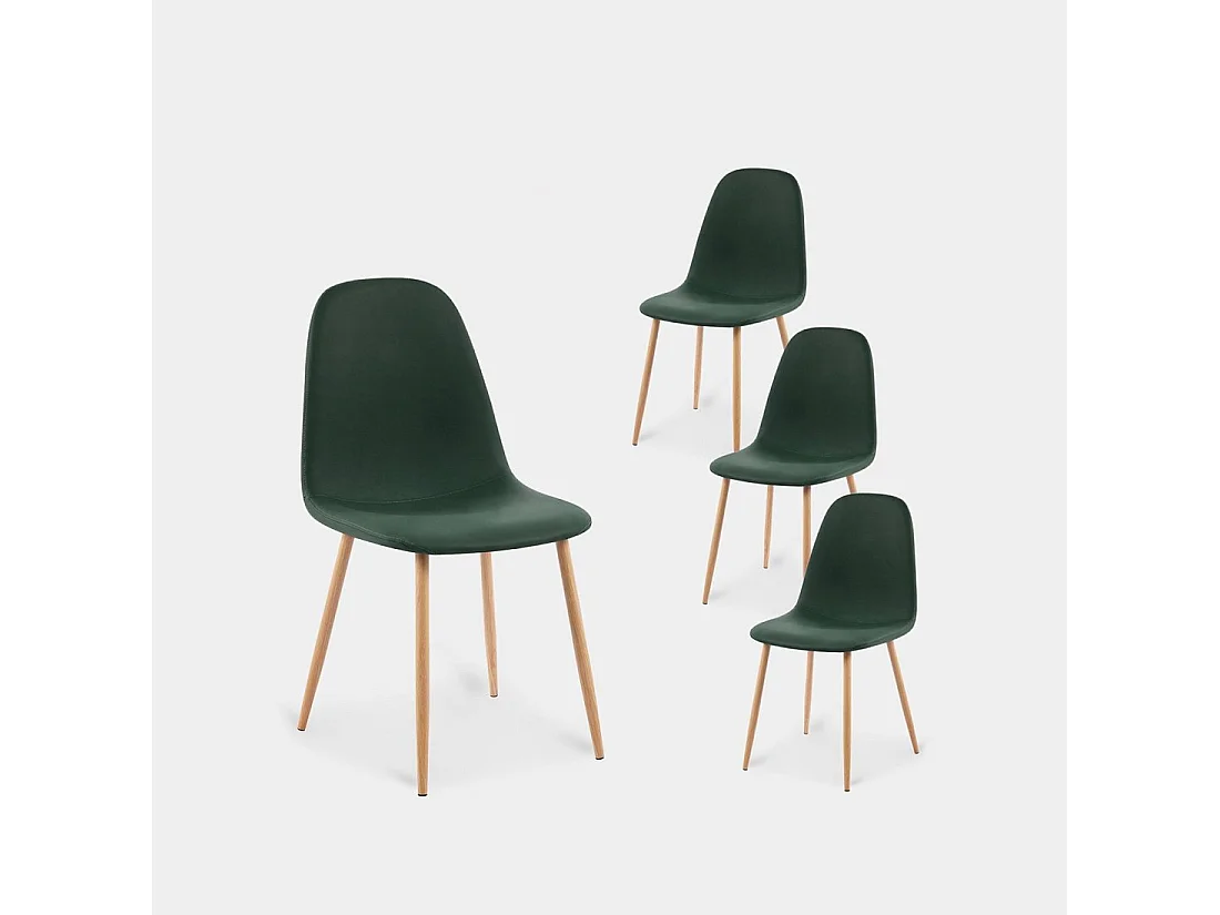 Packs 4 sillas Verde 44 x 84 cm