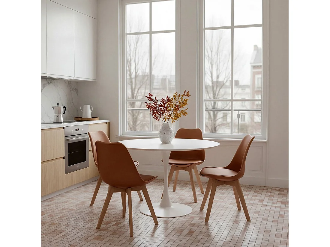 Packs 4 sillas Terracota 48 x 82 cm