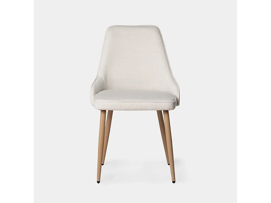 Packs 2 sillas Beige 52 x 87 cm