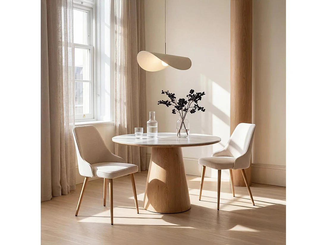 Packs 2 sillas Beige 52 x 87 cm