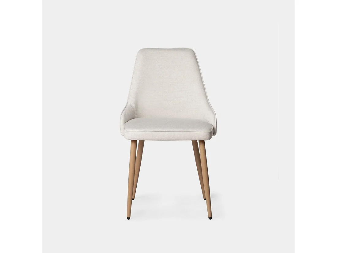 Packs 2 sillas Beige 52 x 87 cm