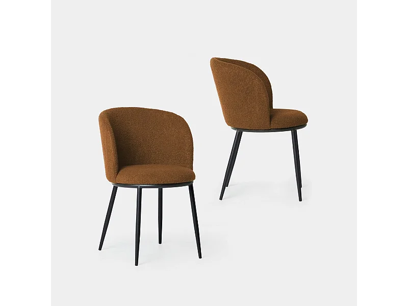 Packs 2 sillas Terracota 51 x 80 cm