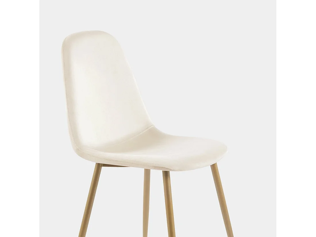 Packs 4 sillas Beige 44 x 84 cm