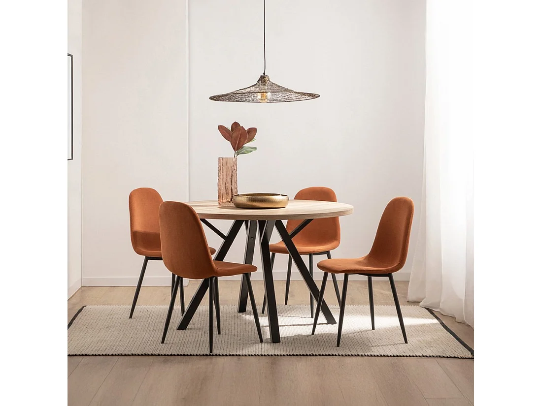 Packs 4 sillas Terracota 44 x 84 cm