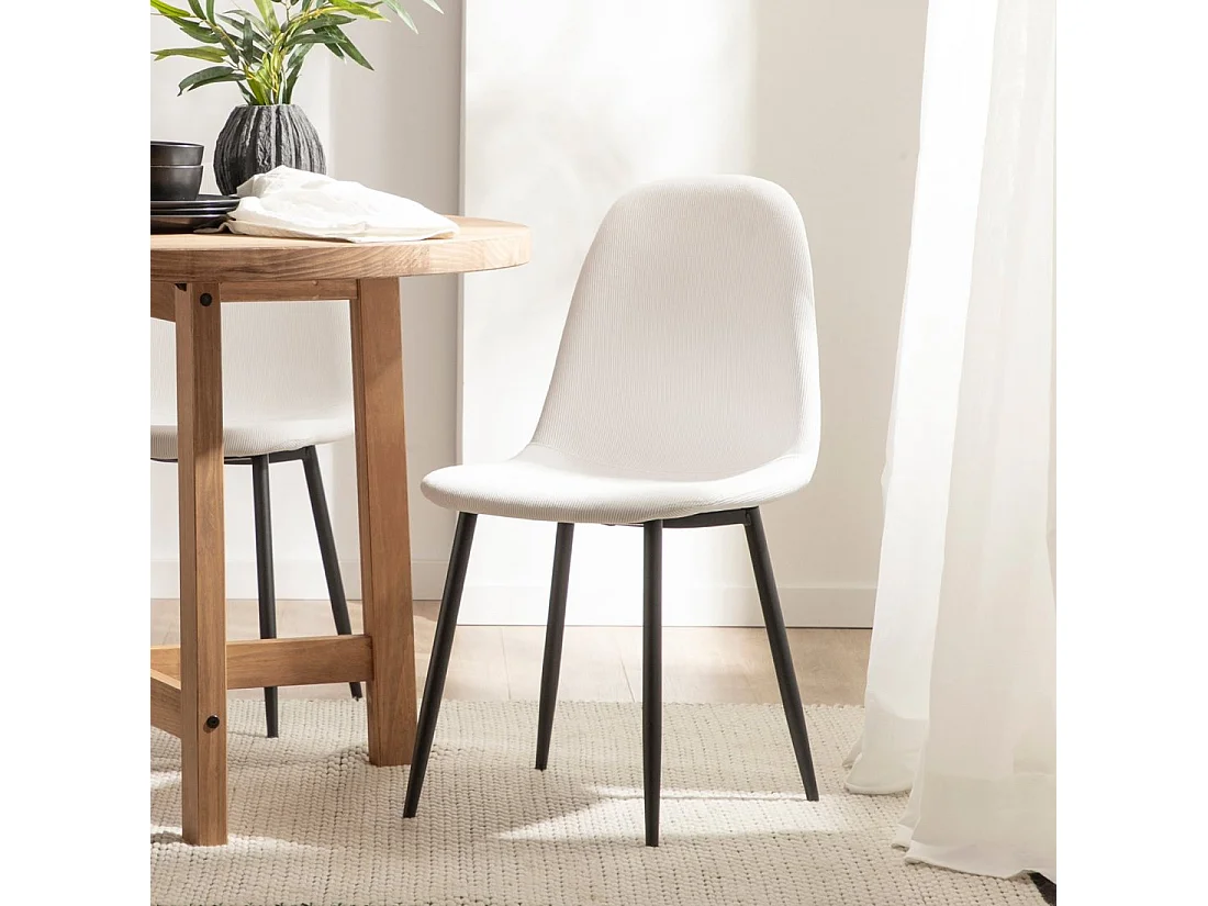 Packs 4 sillas Blanco 44 x 84 cm