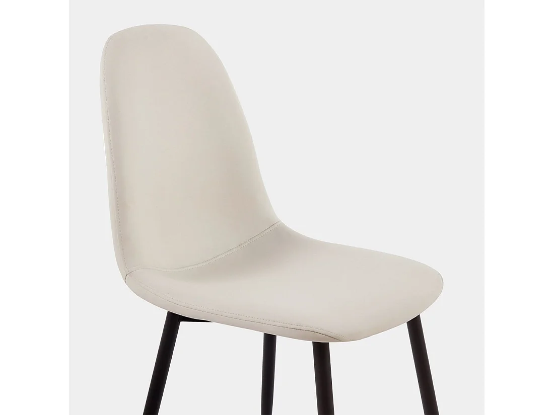 Packs 4 sillas Beige 44 x 84 cm