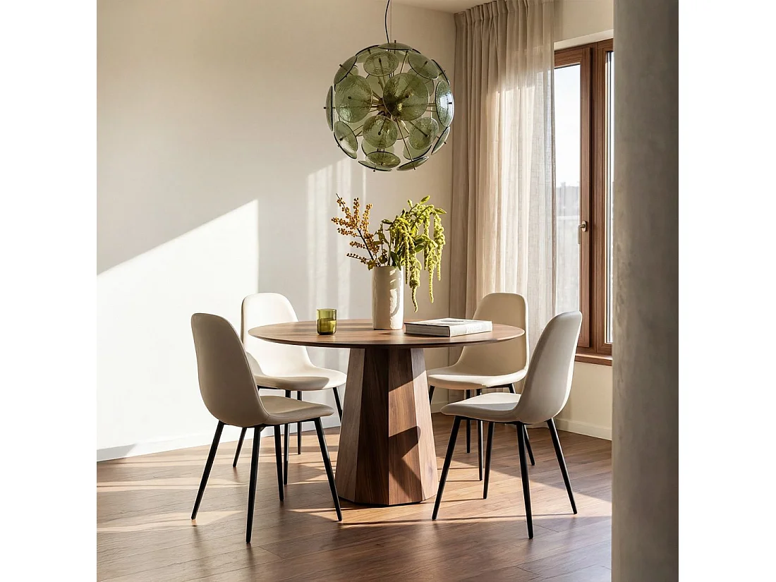 Packs 4 sillas Beige 44 x 84 cm