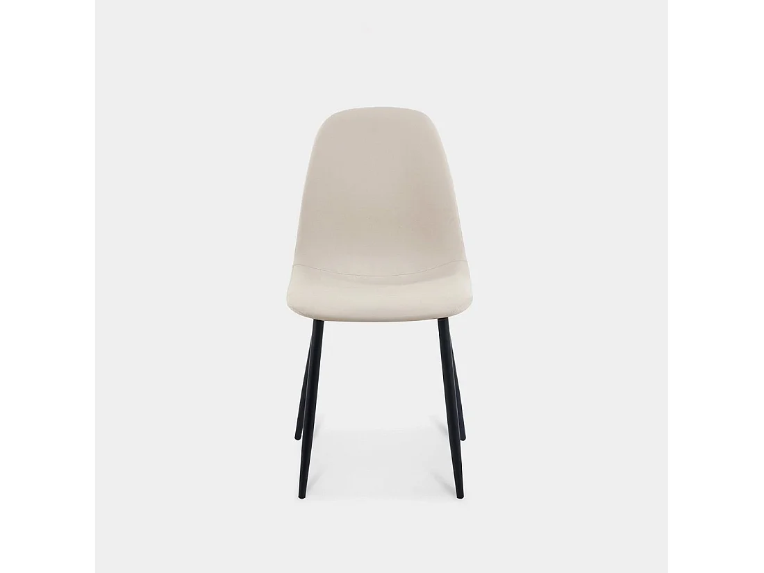 Packs 4 sillas Beige 44 x 84 cm