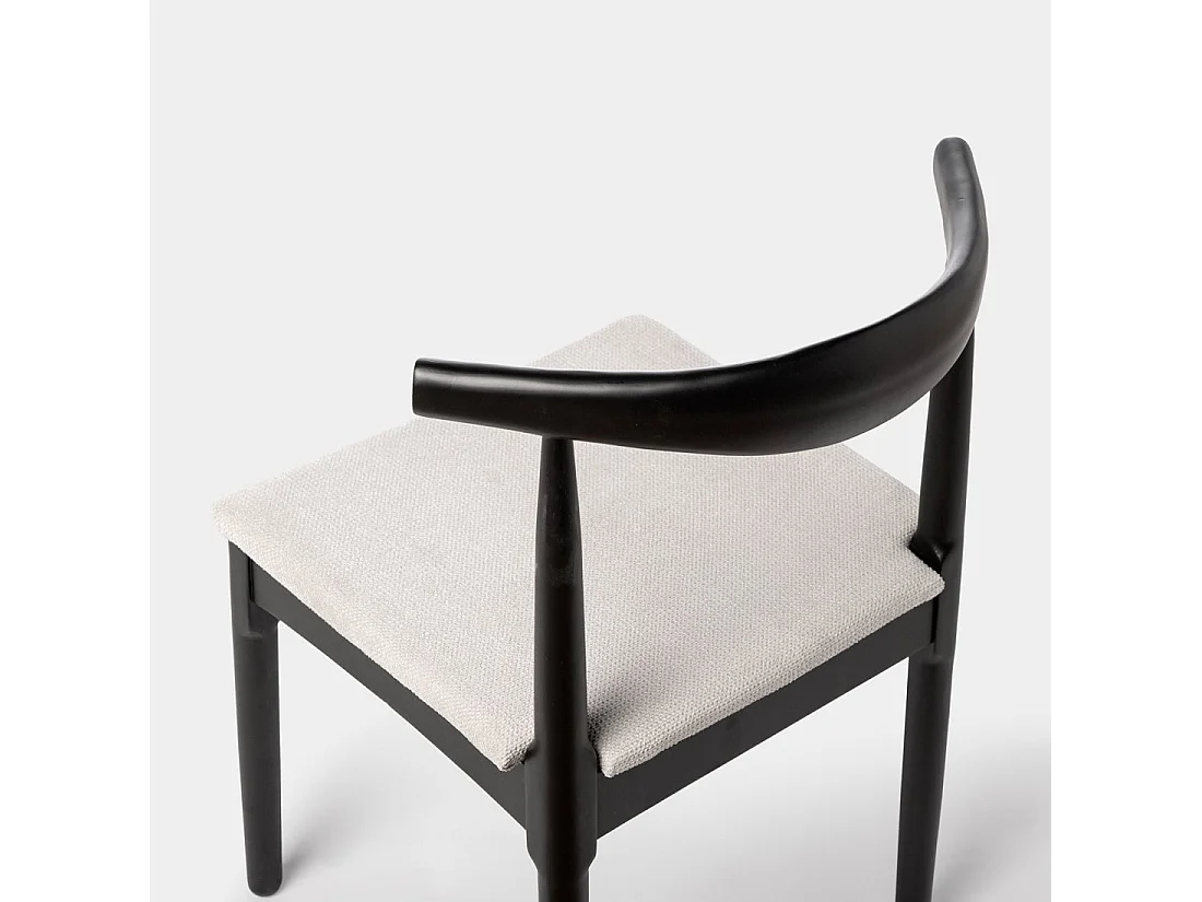 Packs 2 sillas Negro-Gris 50 x 76 cm