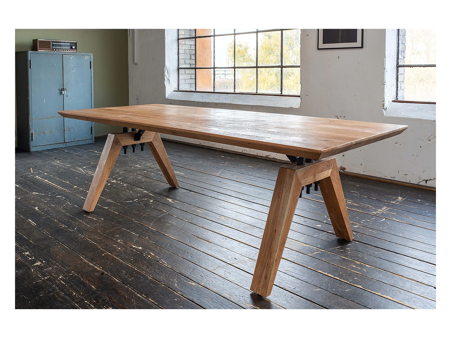 Esstisch - Braun Holz - 260 x 100 cm - WOODY