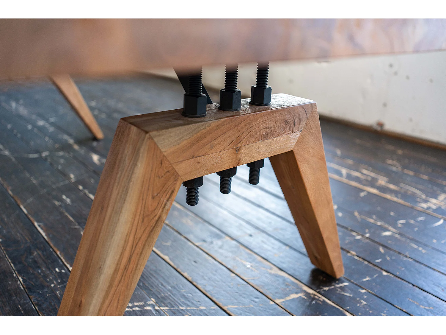 Esstisch - Braun Holz - 280 x 100 cm - WOODY