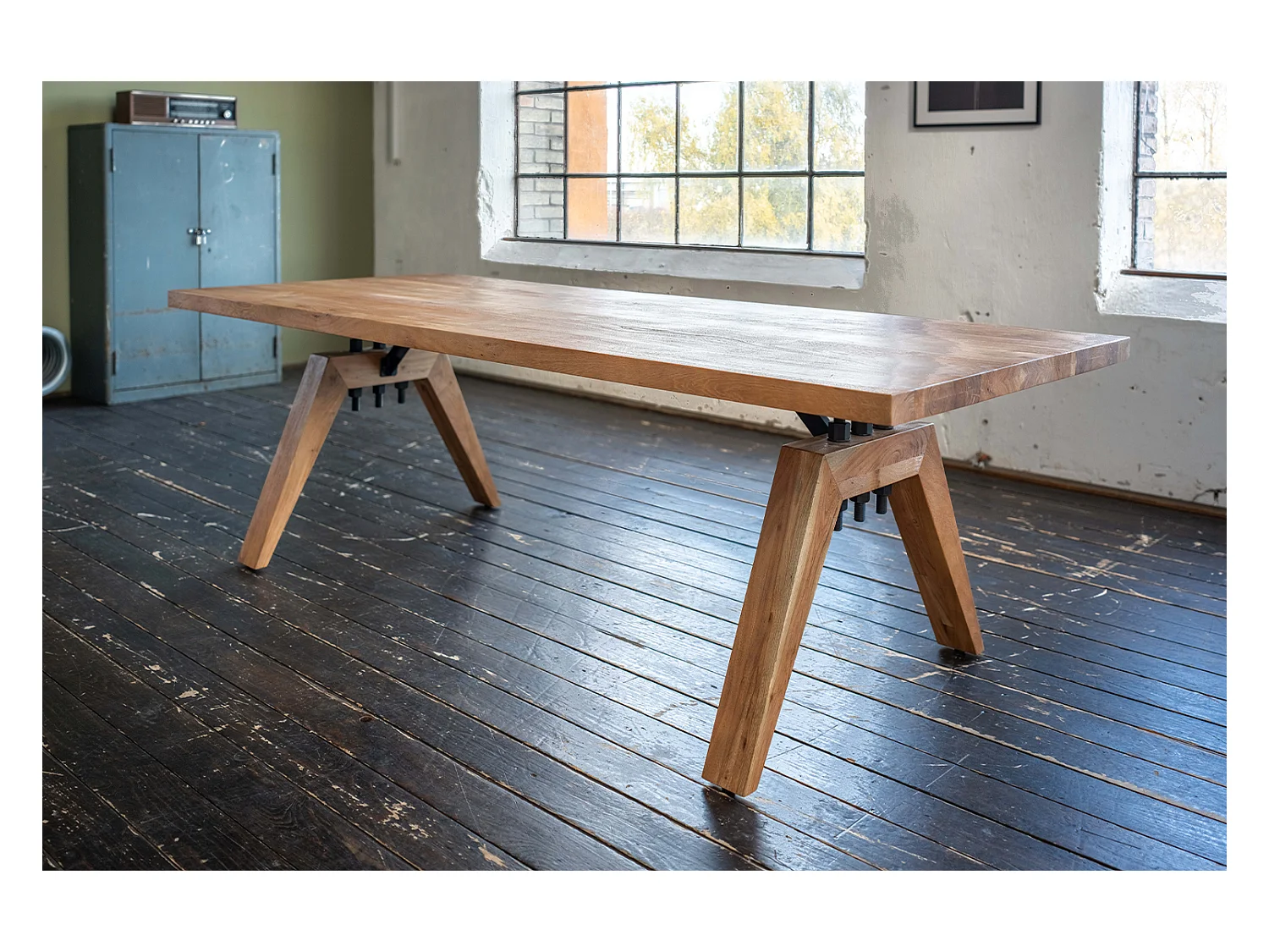 Esstisch - Braun Holz - 280 x 100 cm - WOODY