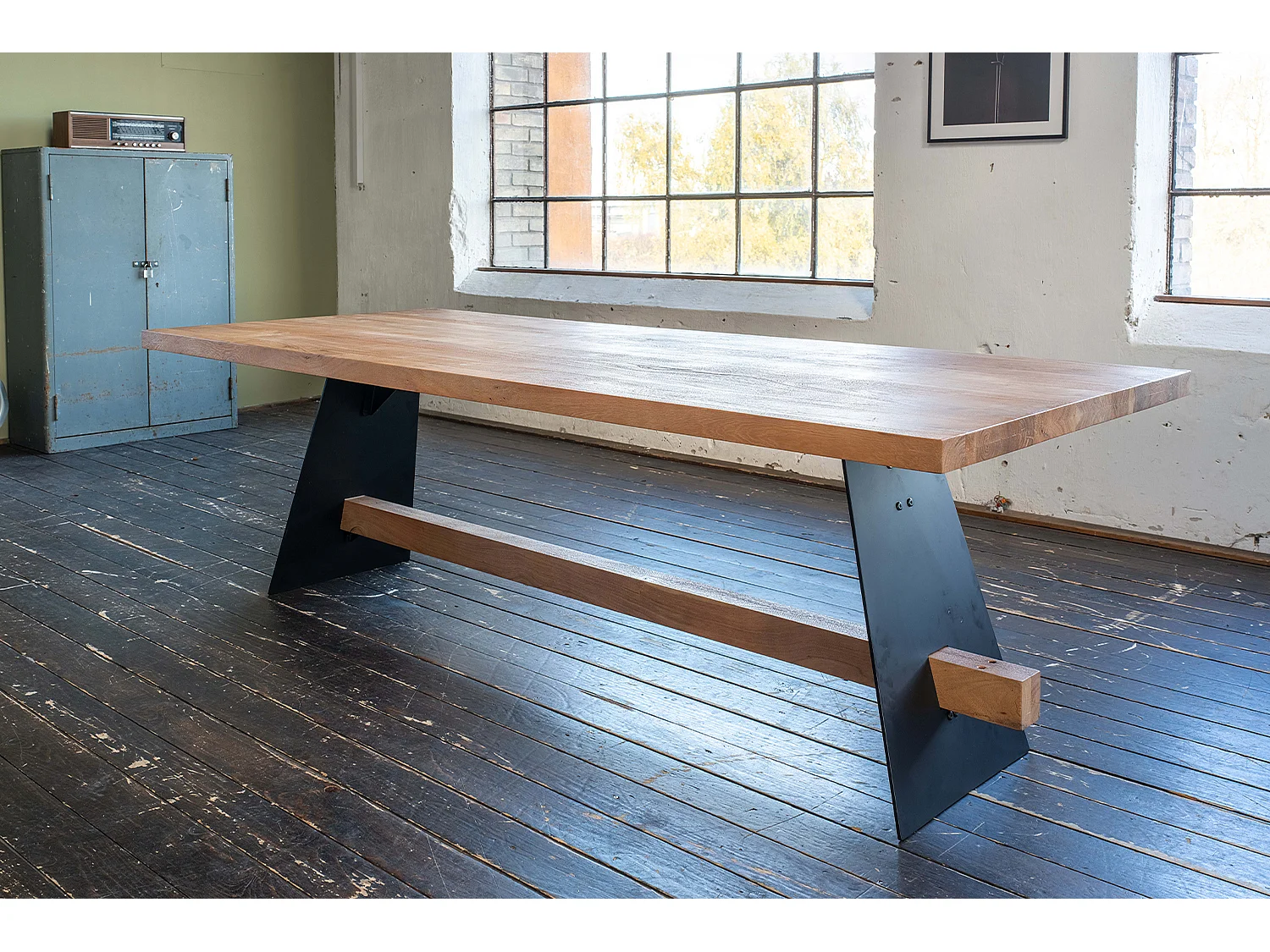 Table - marron Bois - 260 x 100 cm - ARBORIO