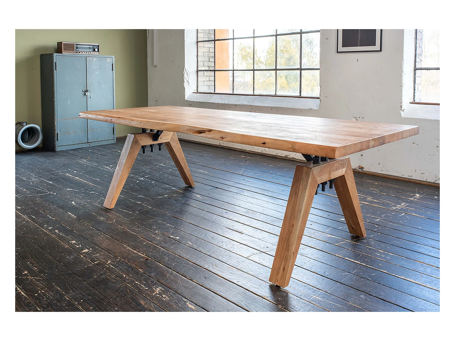Esstisch - Braun Holz - 280 x 100 cm - WOODY