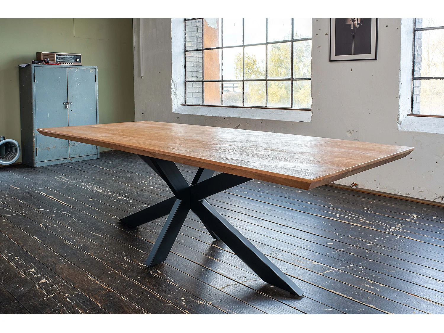 Esstisch - Braun Holz - 260 x 100 cm - SELVA