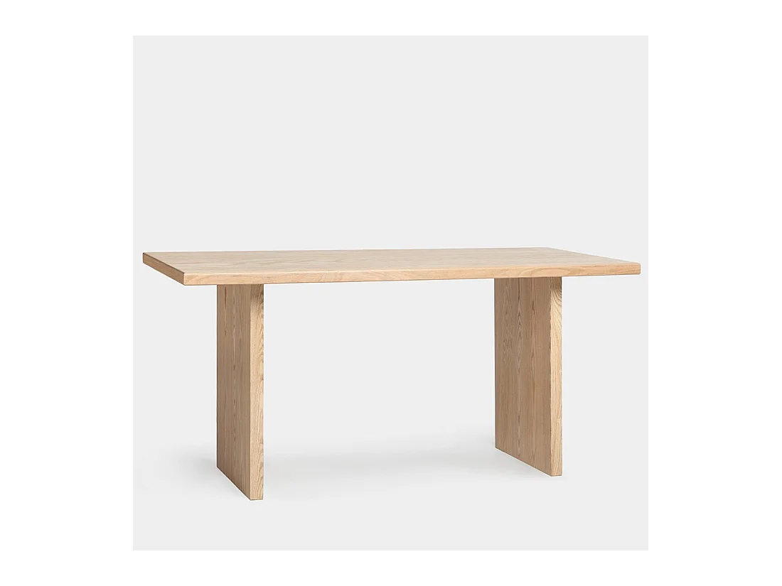 Table fixe en bois naturel 180x76 cm-Fred