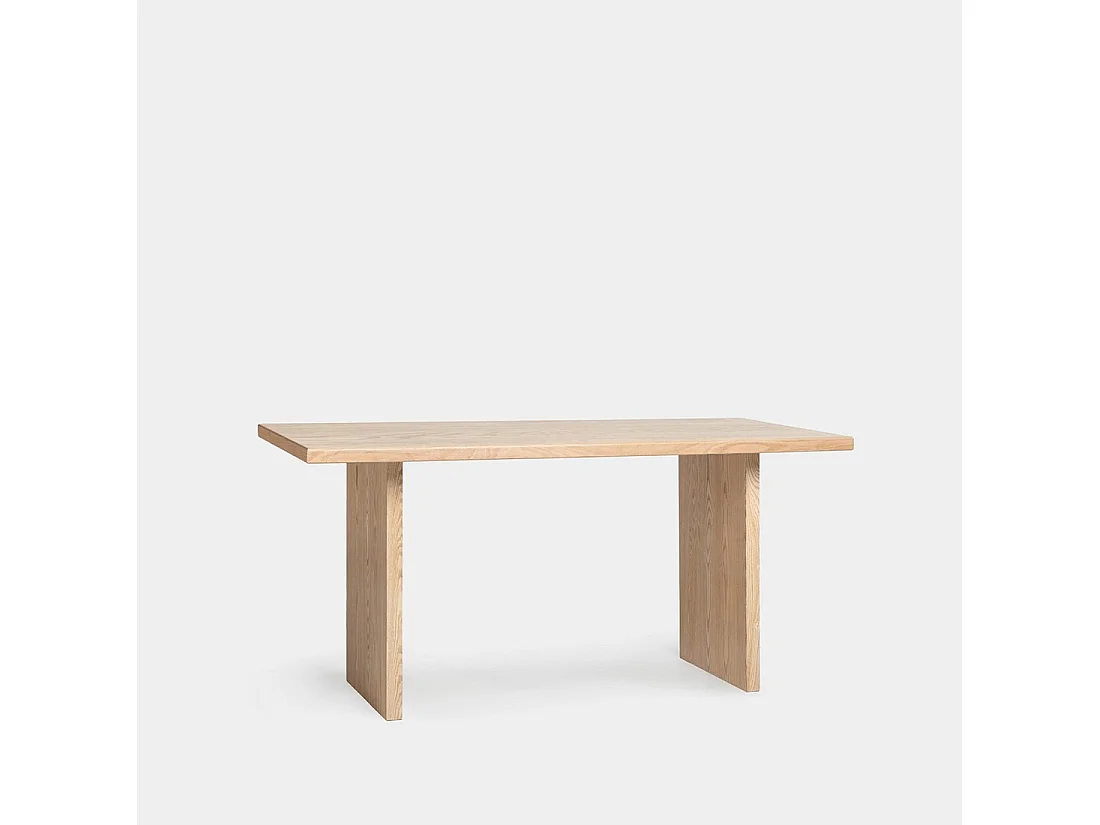 Table fixe en bois naturel 180x76 cm-Fred