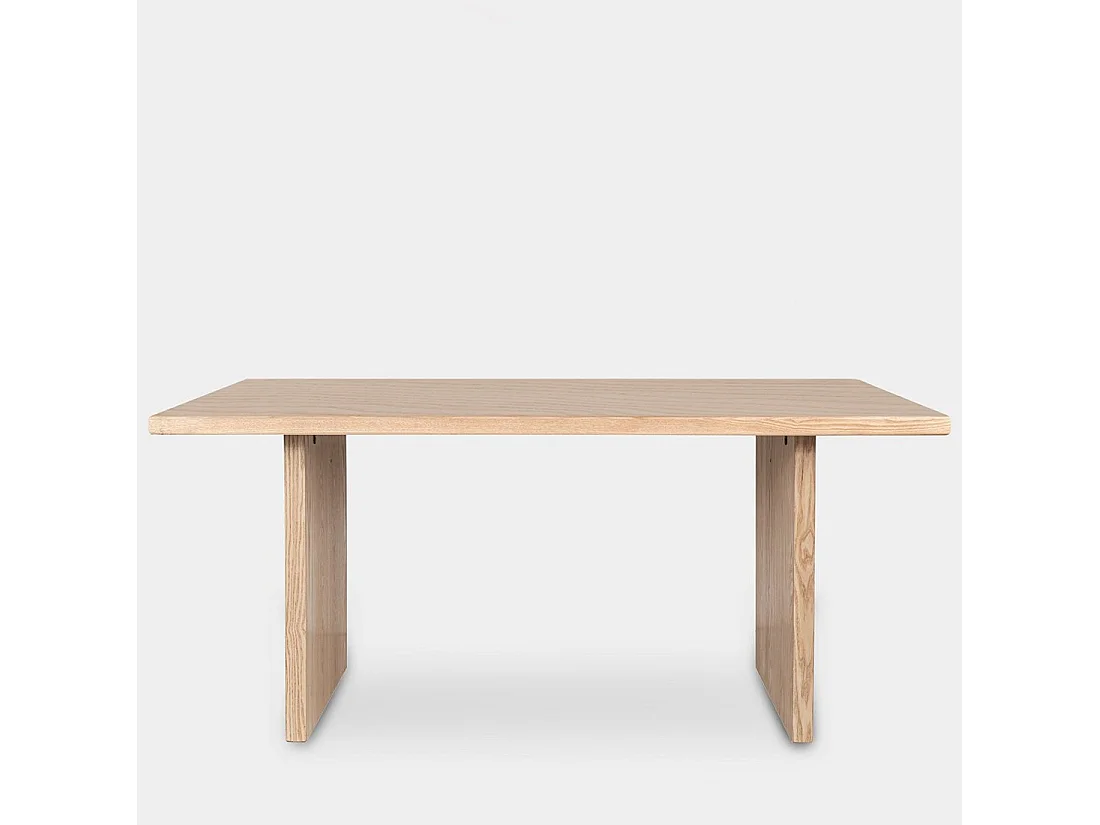 Table fixe en bois naturel 180x76 cm-Fred