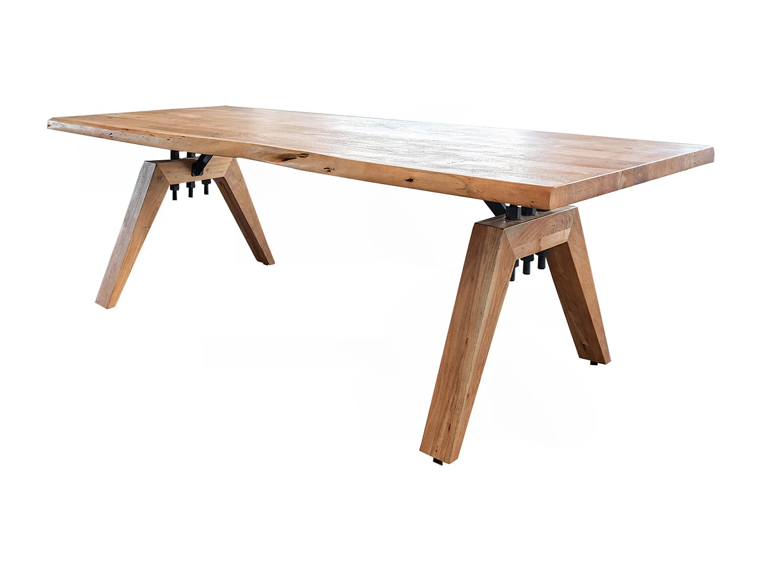 Table - marron Bois - 260 x 100 cm - WOODY