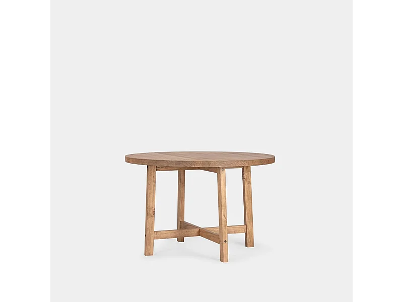 Table fixe en bois naturel 120x78 cm-Pienza