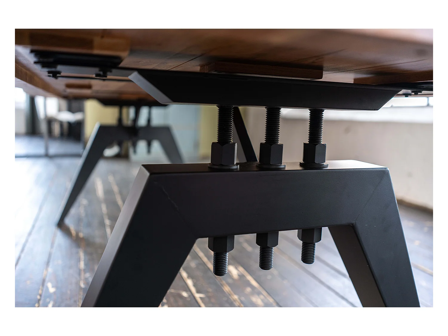 Esstisch - Braun Holz - 220 x 100 cm - REY