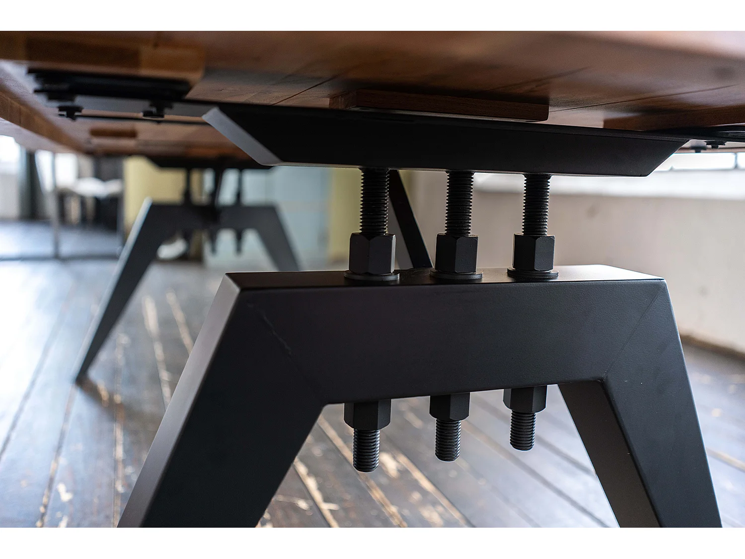 Table - marron Bois - 220 x 100 cm - REY