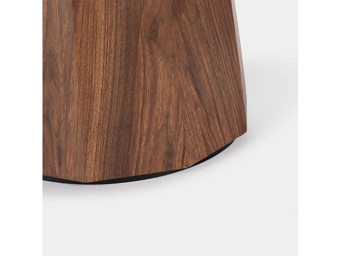 Table fixe en bois noyer 120x76 cm-Olivier