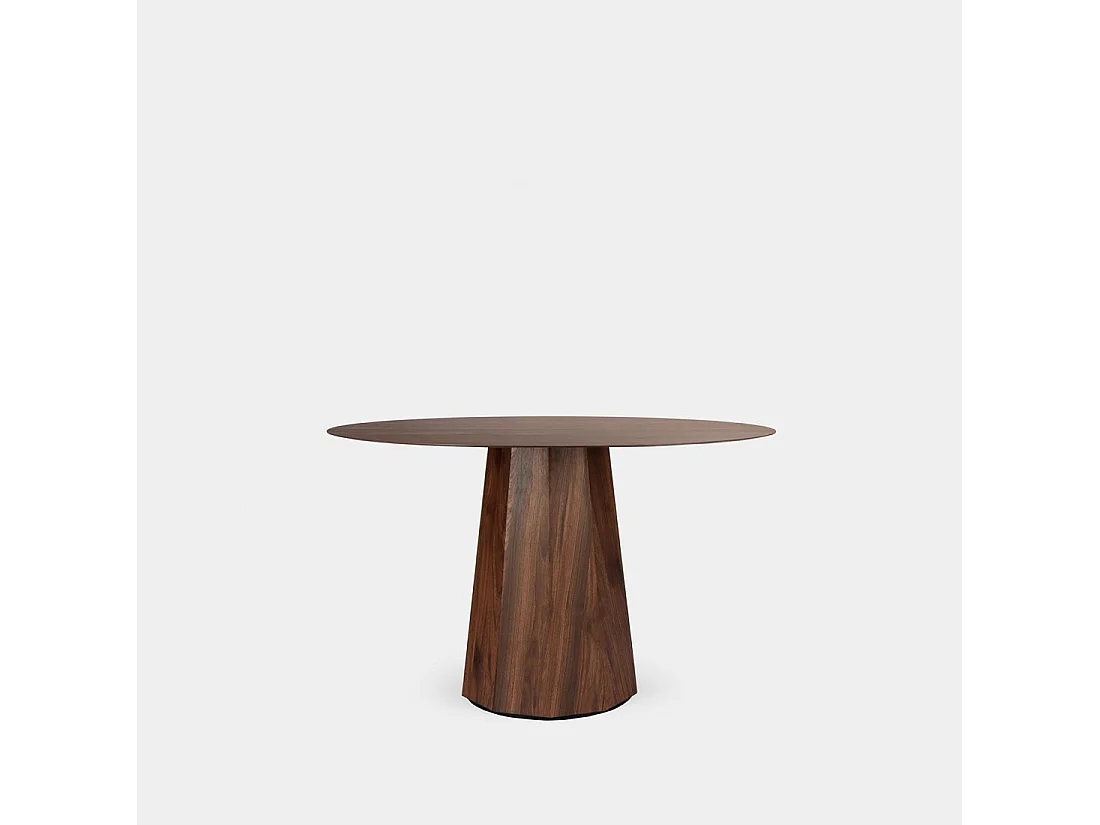 Table fixe en bois noyer 120x76 cm-Olivier