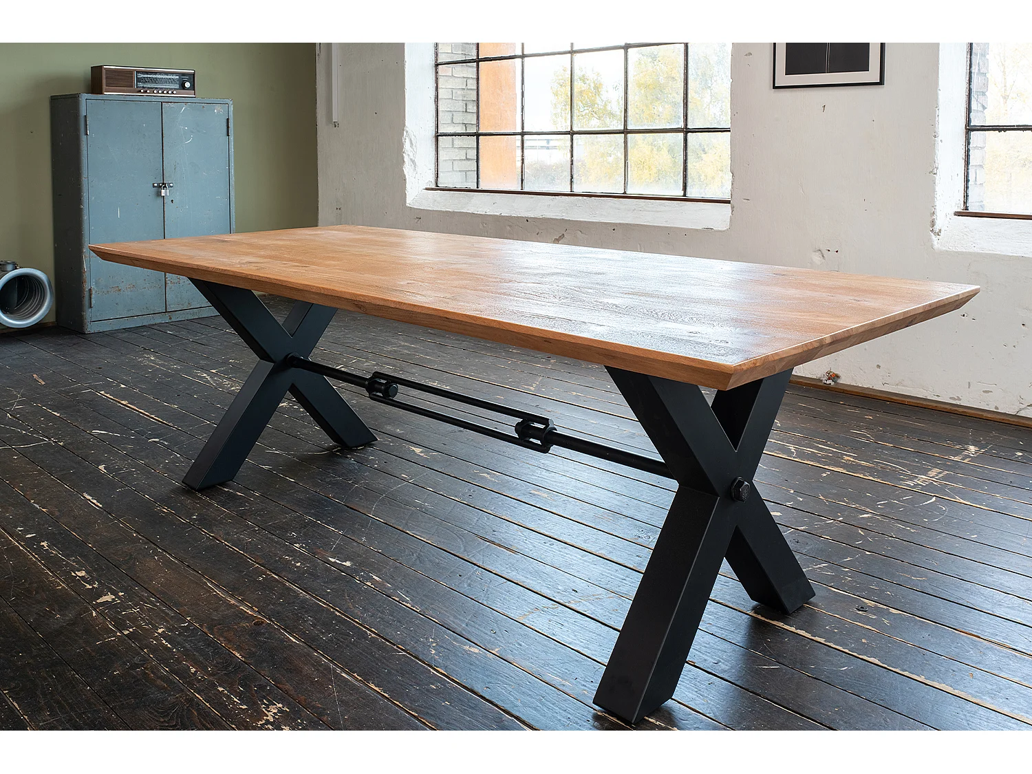 Esstisch - Braun Holz - 220 x 100 cm - PALO