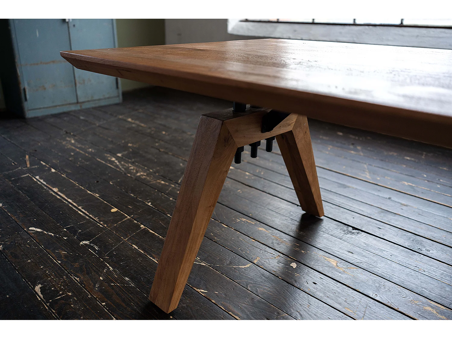 Table - marron Bois - 300 x 100 cm - WOODY