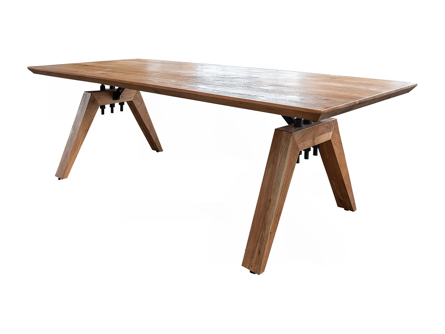 Esstisch - Braun Holz - 220 x 100 cm - WOODY