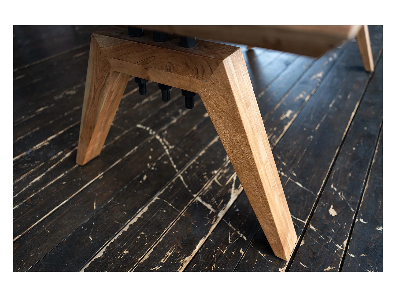 Eettafel - Bruin Hout - 200 x 100 cm - WOODY