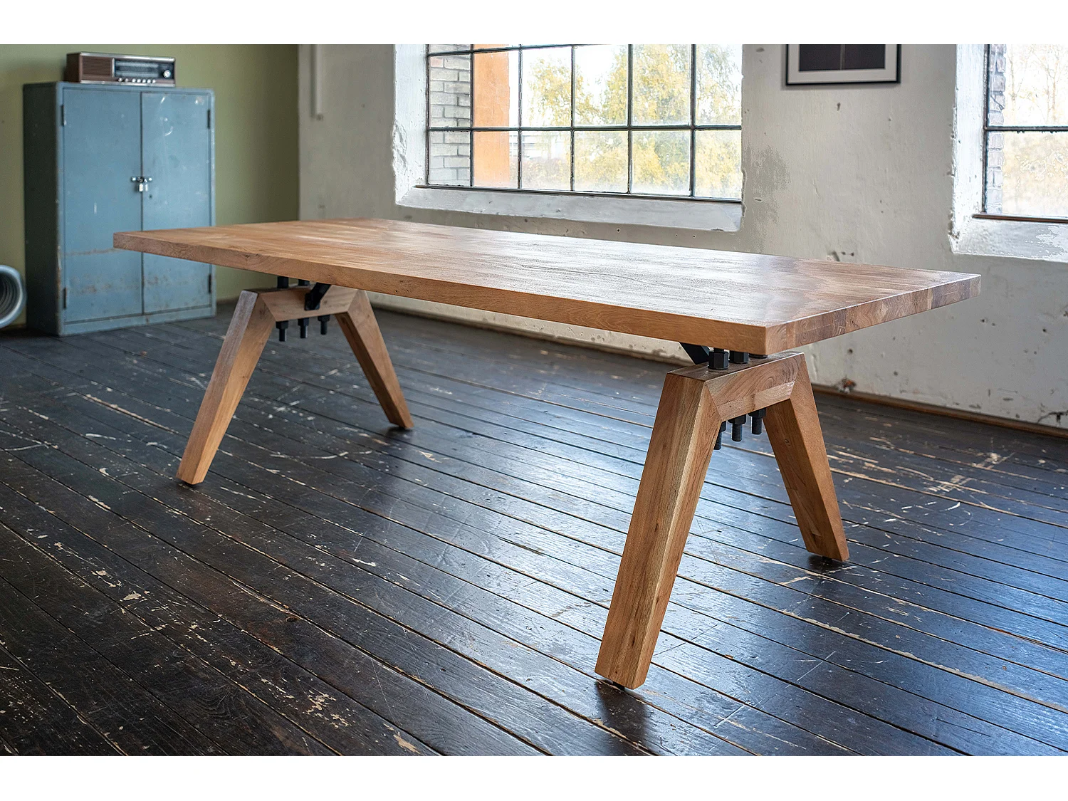 Mesa - marrón Madera - 240 x 100 cm - WOODY
