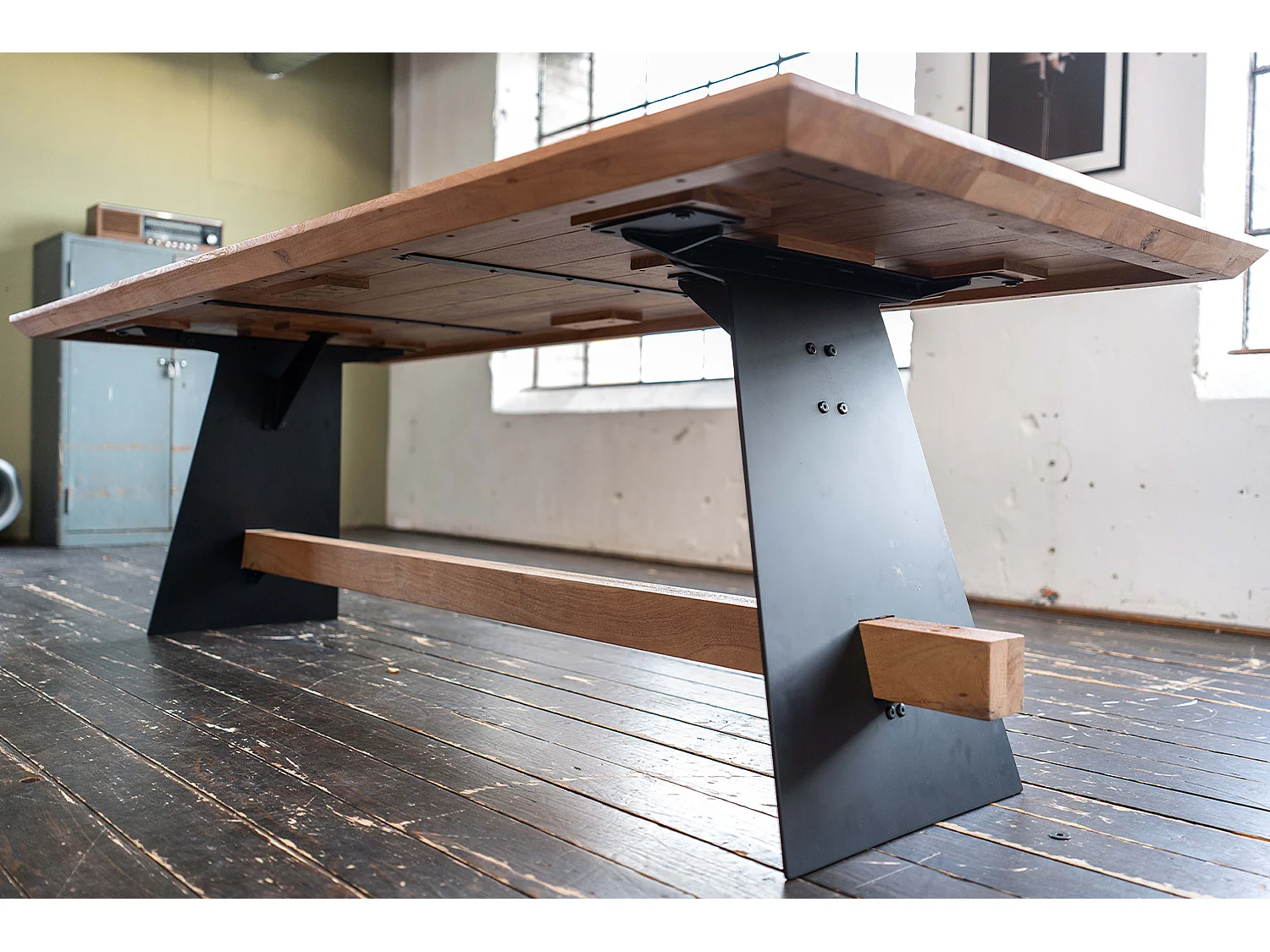 Table - marron Bois - 280 x 100 cm - ARBORIO