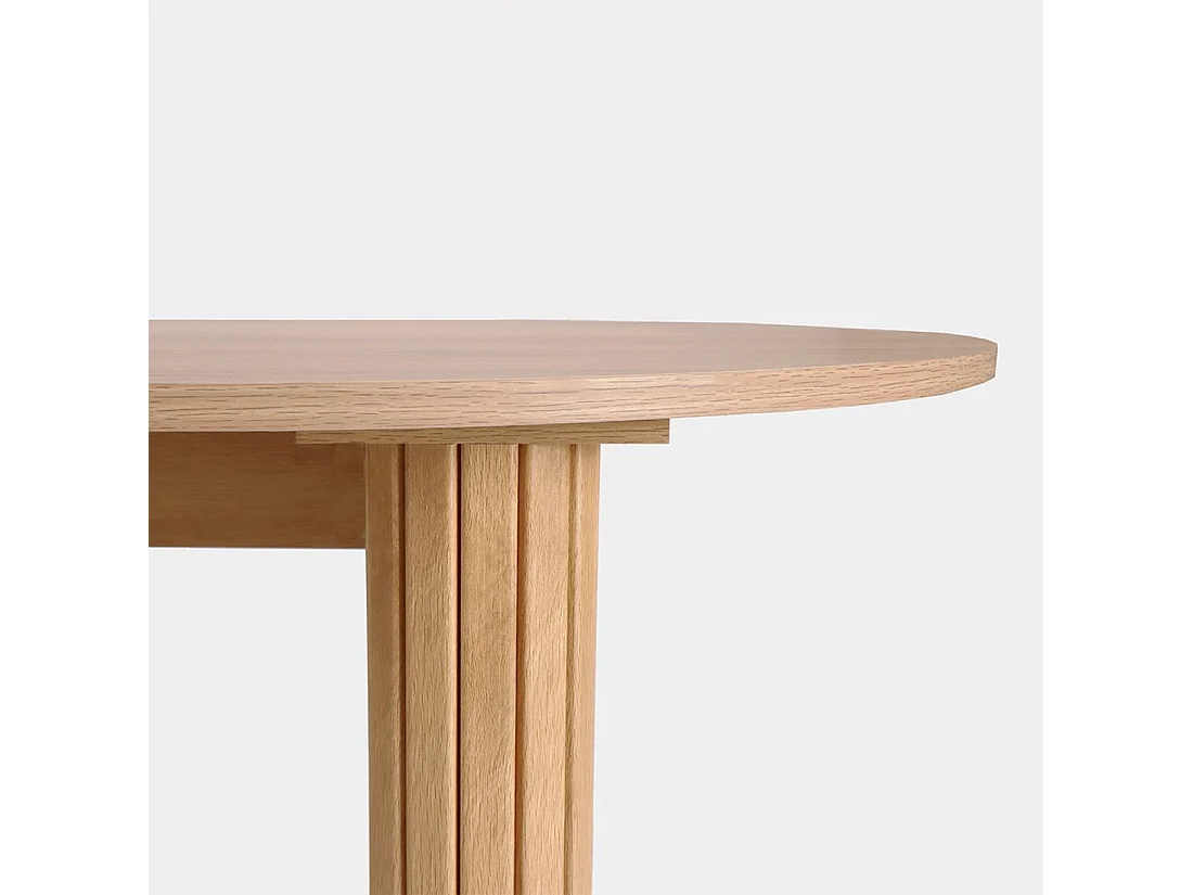 Table fixe en bois naturel 200x75 cm-Breda