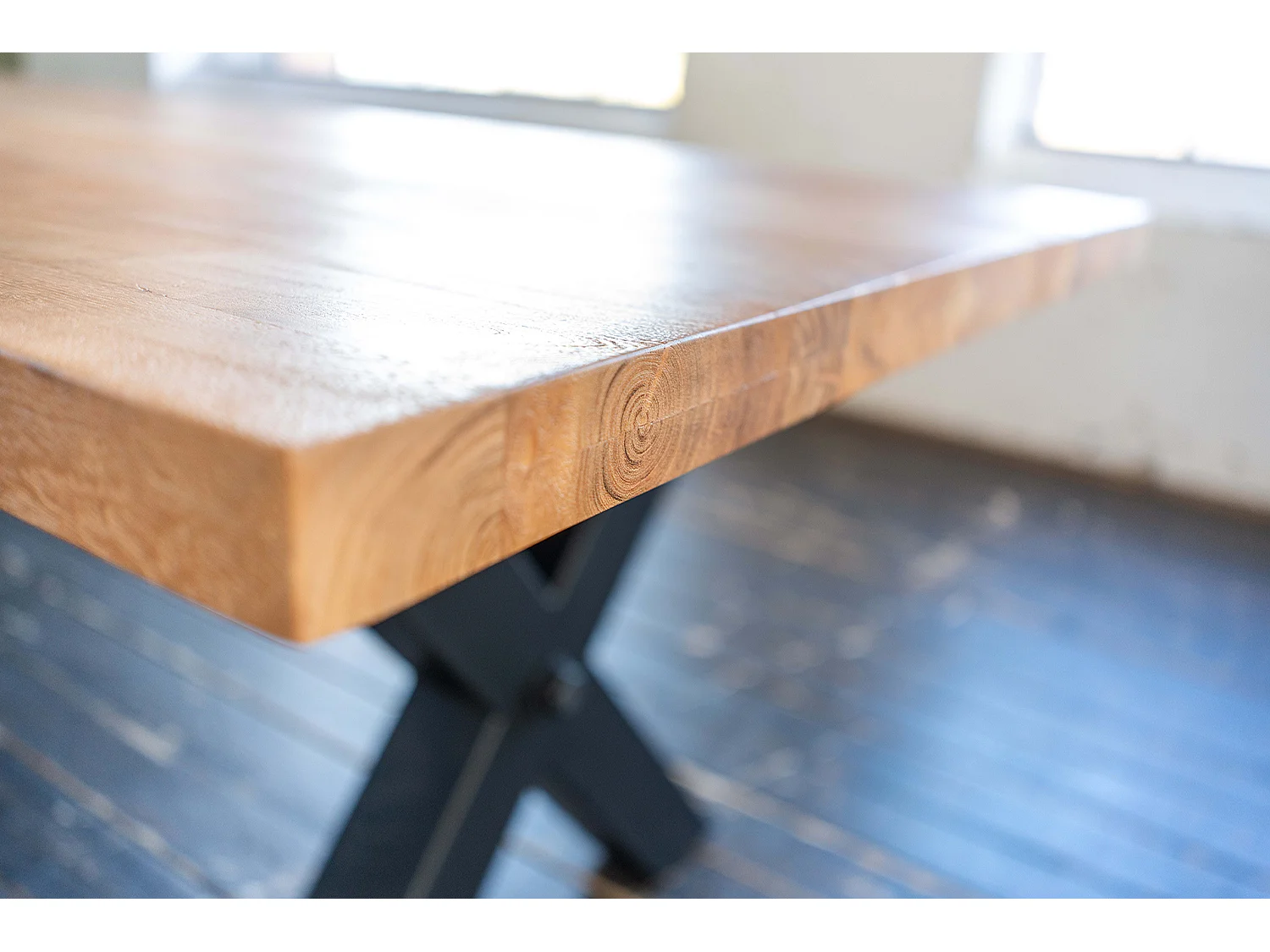 Table - marron Bois - 220 x 100 cm - SELVA