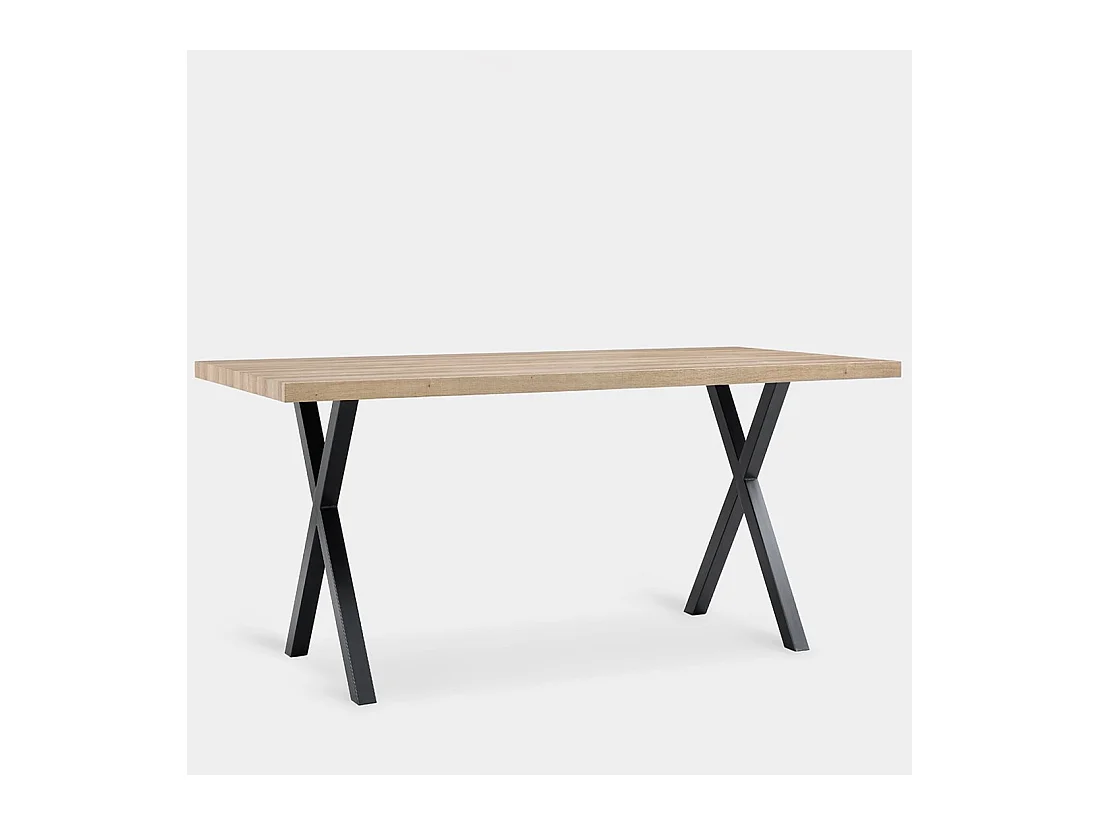 Table fixe en bois naturel 180x75 cm-Parks
