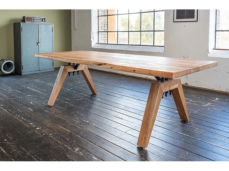 Esstisch - Braun Holz - 240 x 100 cm - WOODY