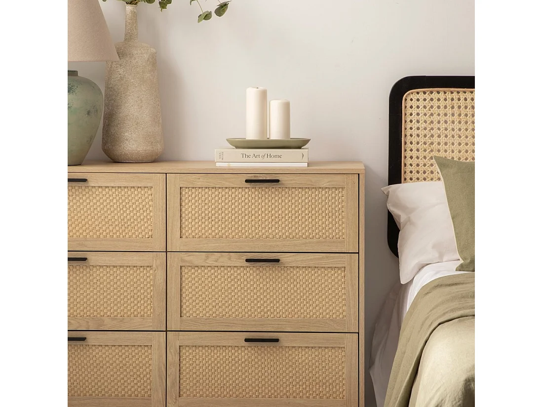 Cómoda doble de Fibra natural Natural 90 x 120- Samoa