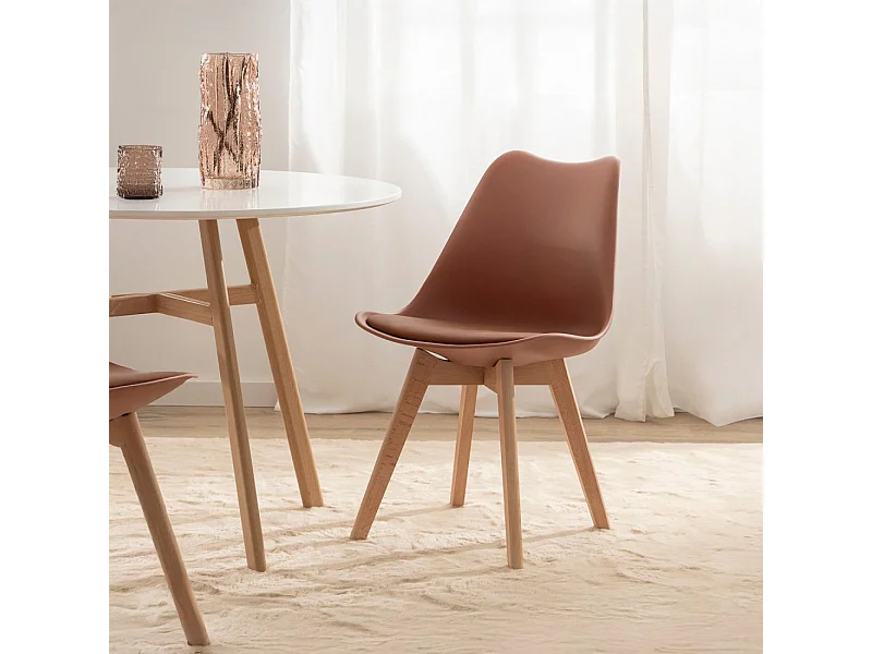 Silla de exterior de Plástico Terracota 82 x 48- Kler