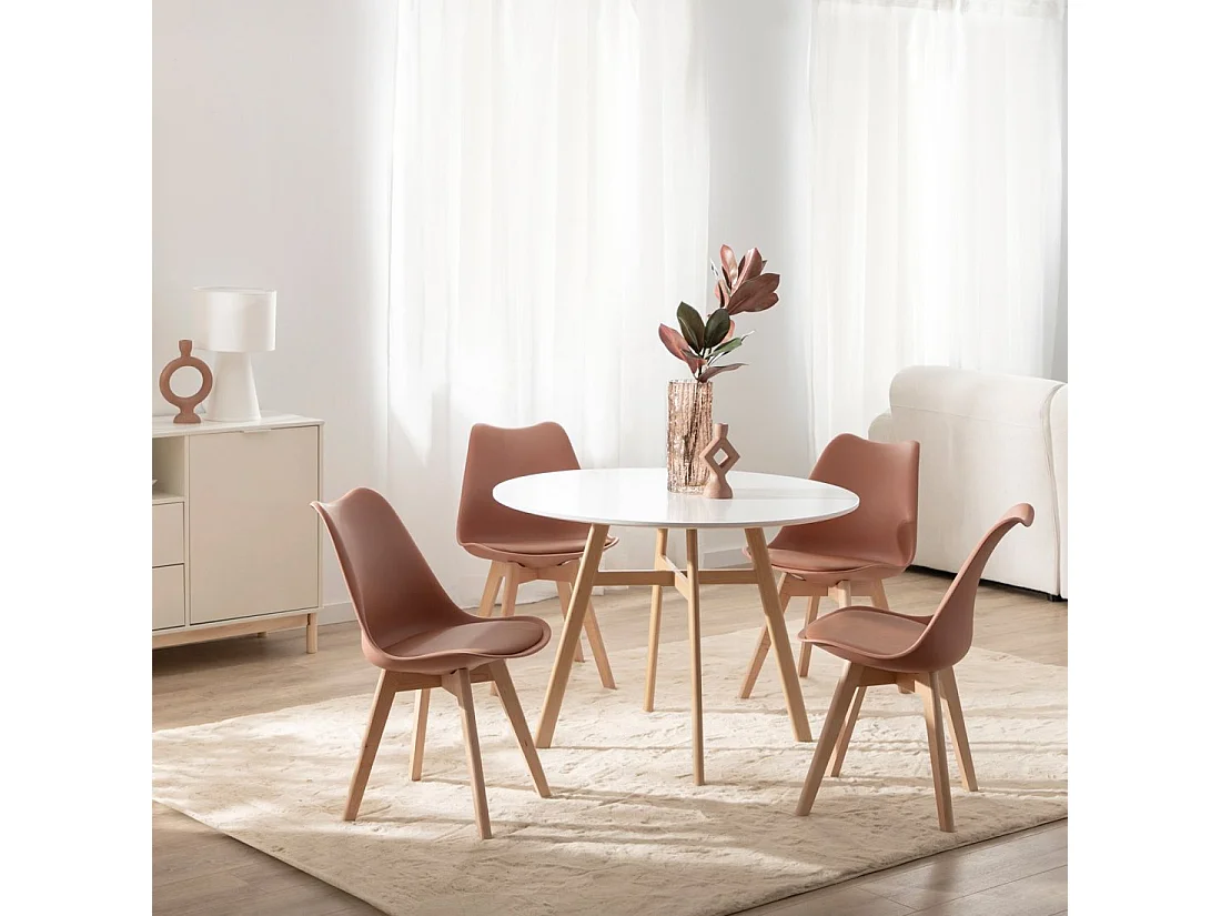 Silla de cocina de Plástico Terracota 82 x 48- Kler