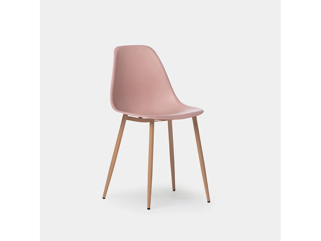 Silla de exterior de Plástico Rosa 80 x 45- Nina