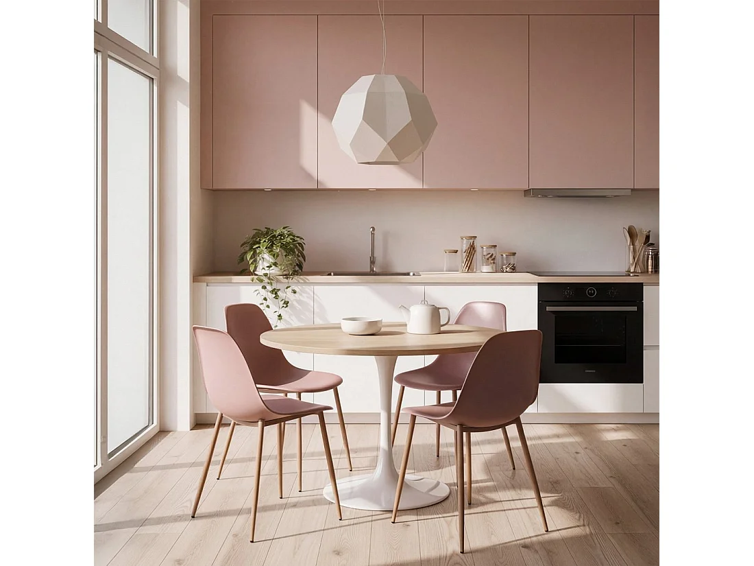 Silla de jardín de Plástico Rosa 80 cm x 45 cm- Nina