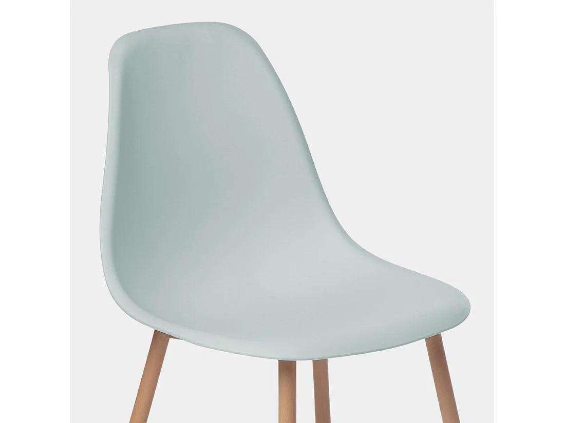 Chaise d'extérieur en plastique menthe 45x80 cm-Nina