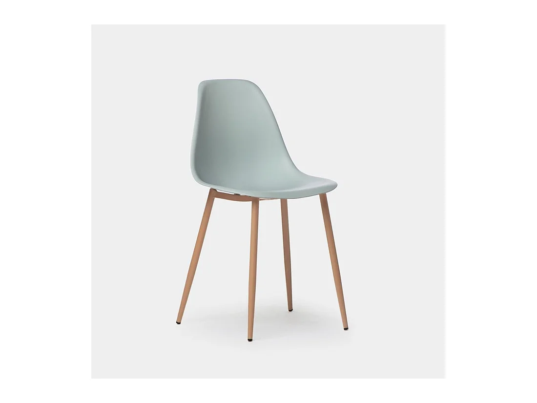 Chaise d'extérieur en plastique menthe 45x80 cm-Nina