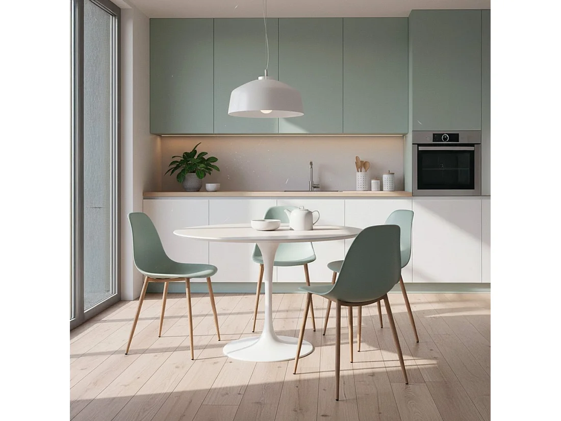 Silla de exterior de Plástico Menta 80 x 45- Nina