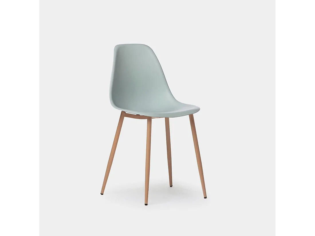 Chaise d'extérieur en plastique menthe 45x80 cm-Nina